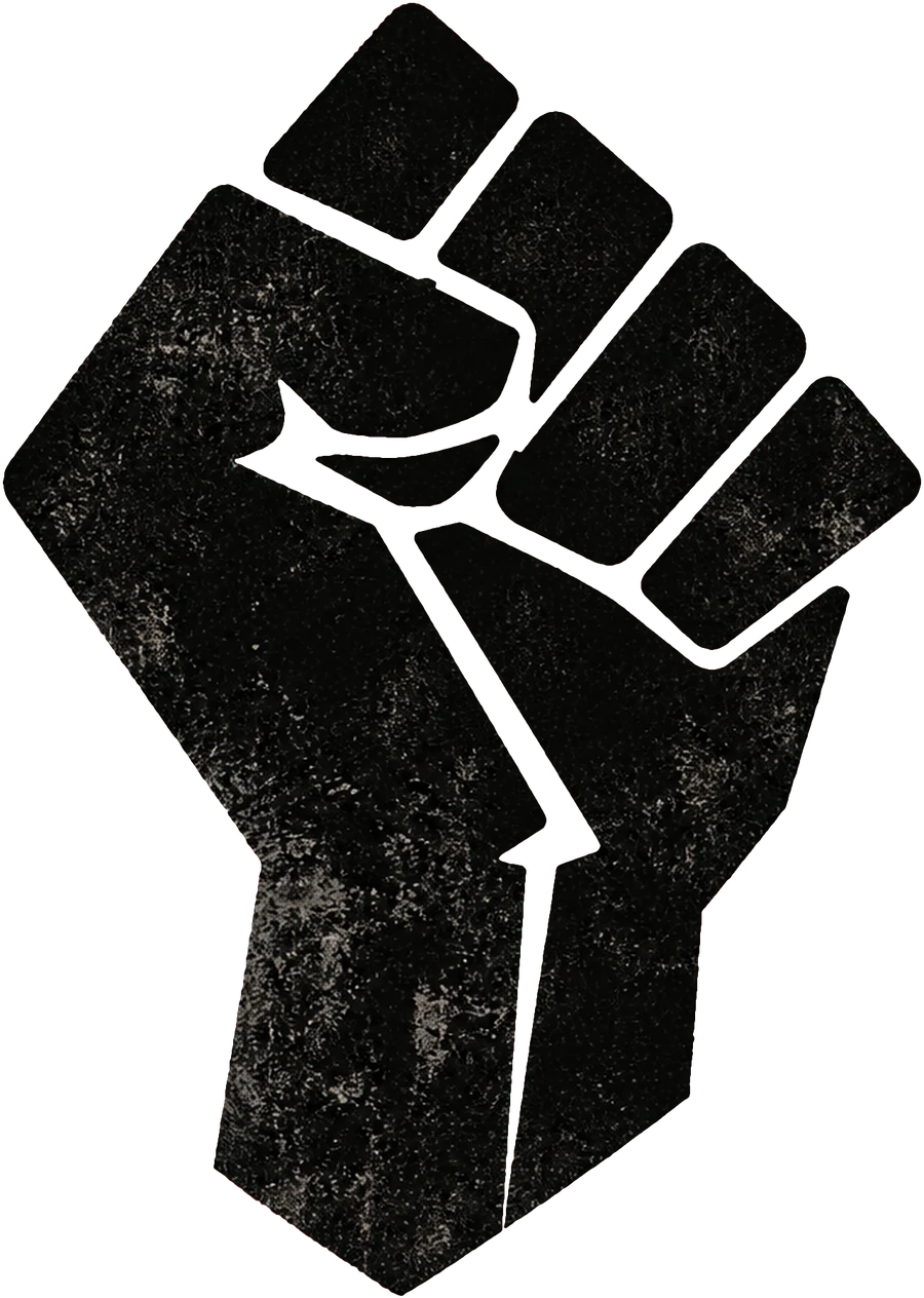 A raised fist